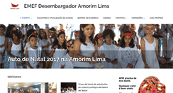 Desktop Screenshot of amorimlima.org.br
