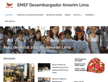 Tablet Screenshot of amorimlima.org.br
